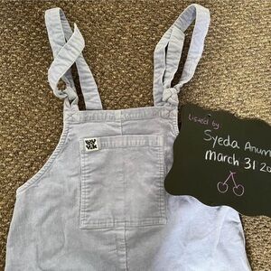 Lucy & Yak Washed Lilac Corduroy Original Dungaree in 10R